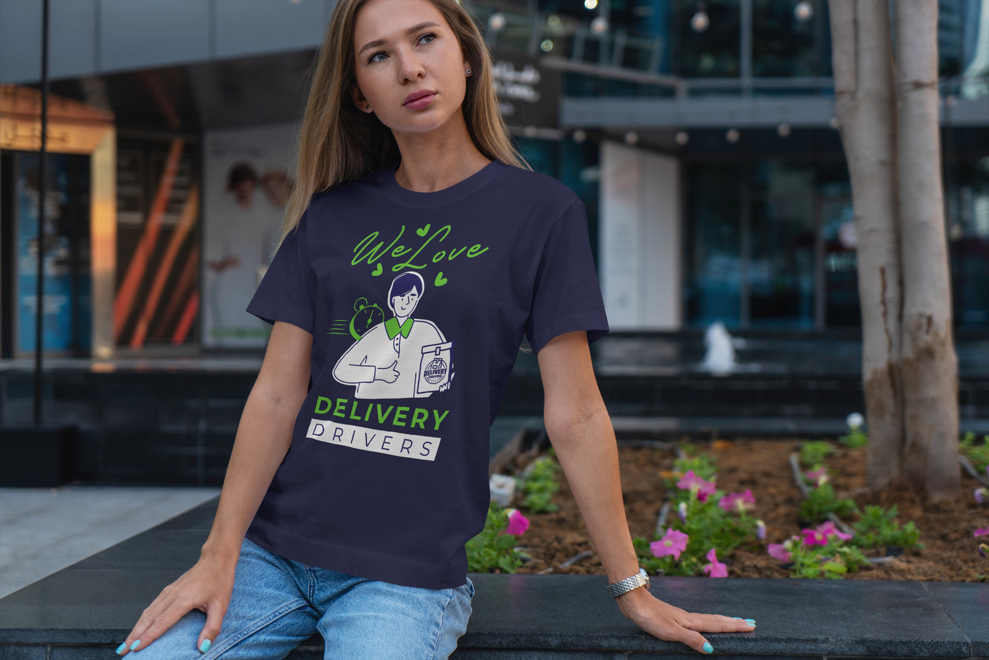 Delivery Driver Ladies T-shirt