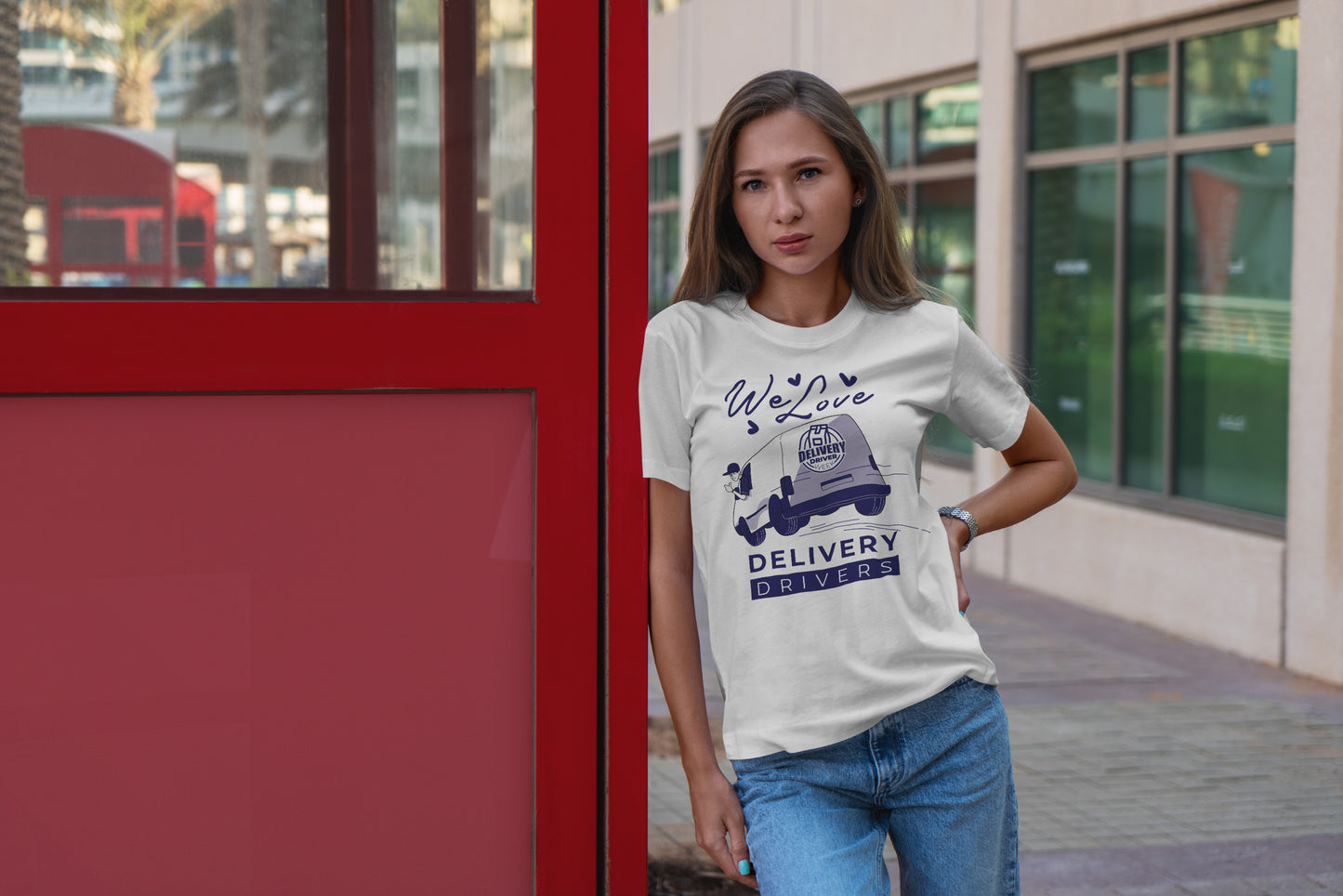 Delivery Van Ladies T-Shirt
